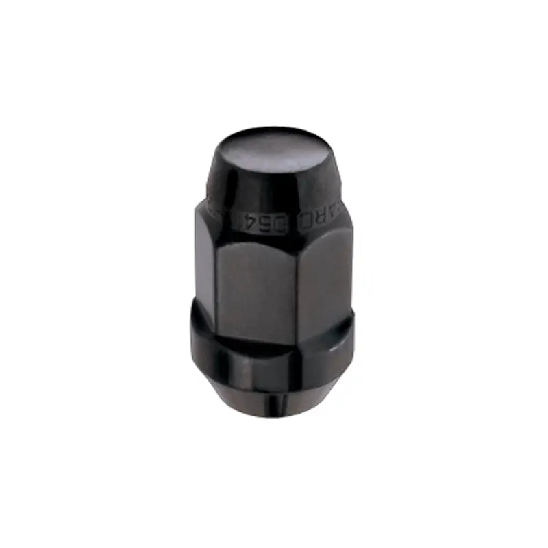 Mcgard Hex Lug Nut (Cone Seat Bulge Style) 1/2-20 / 3/4 Hex / 1.45In. Length (4-Pack) - Black 1