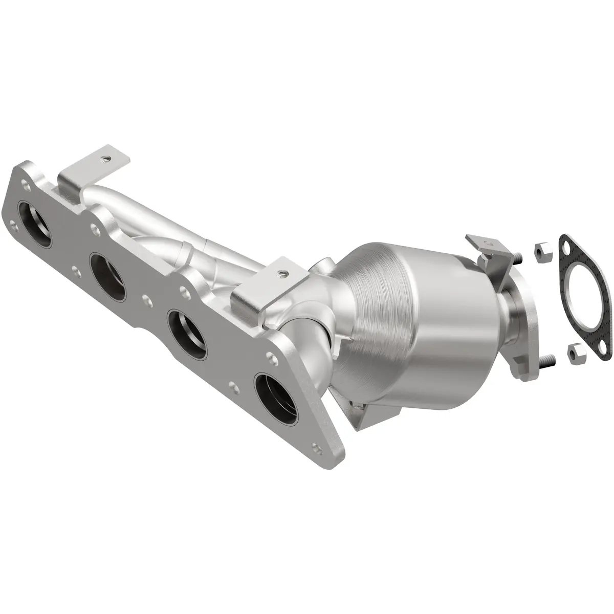 Catalytic Converter With Integrated Exhaust Manifold 1