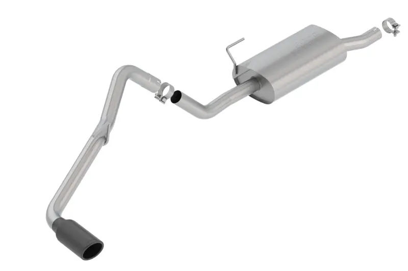 Borla 05-19 Nissan Frontier 4.0L V6 At/Mt Regular Cab S-Type Exhaust (2Wd/4Wd) - Black Chrome Tip 1