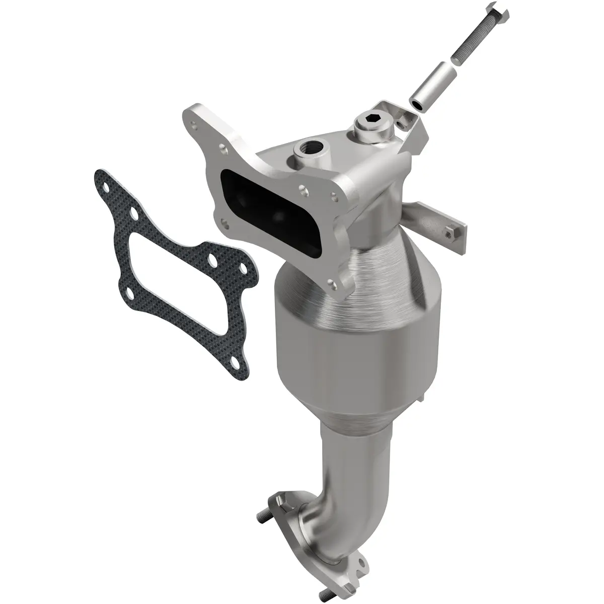Catalytic Converter With Integrated Exhaust Manifold 1