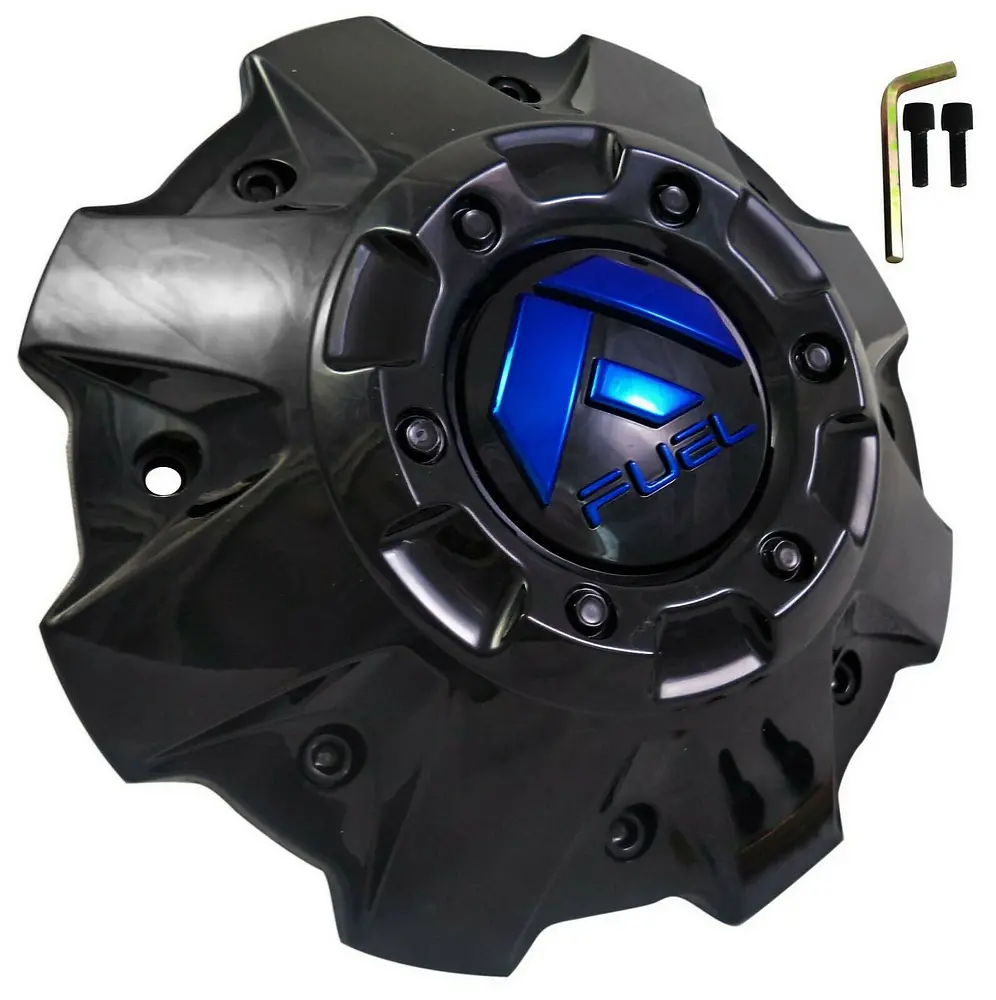 Fuel Cap 5/6 Lug G-Blk Blue Cover 1