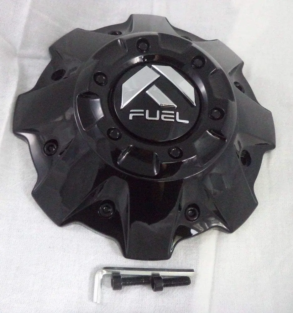 Fuel Gloss Black Cap-Black Rivets 1
