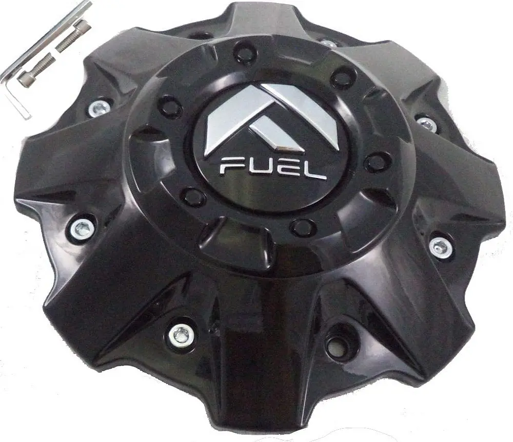 Fuel 5/6 Lug Gl-Blk Cap (Flat Bottom) 1