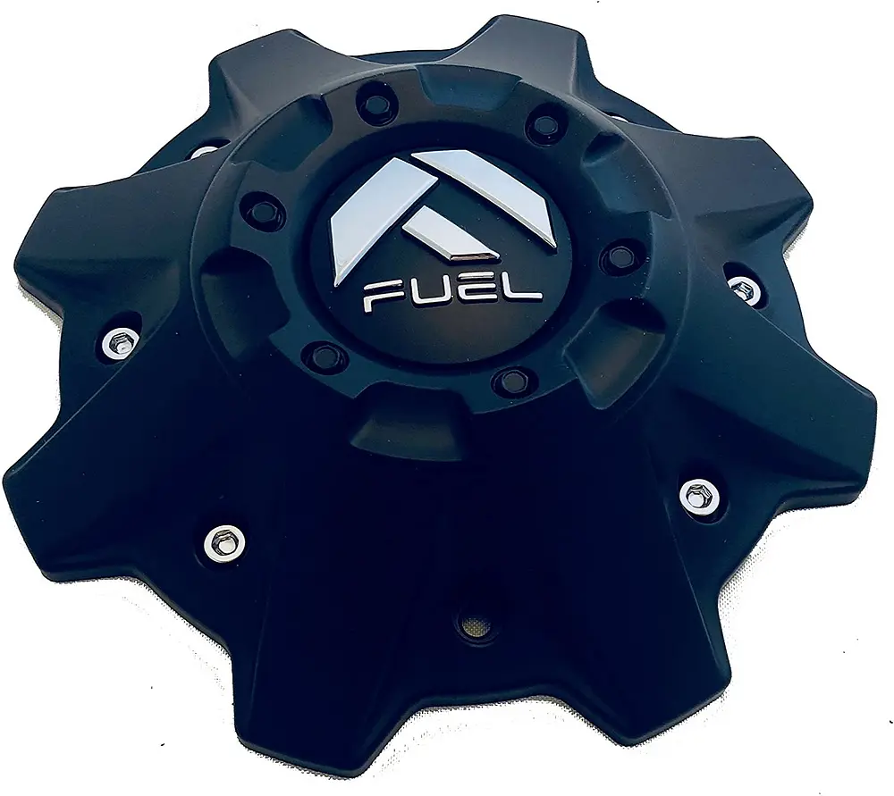 Fuel 8 Lug Matte Black Cap (Flat Bottom) 1