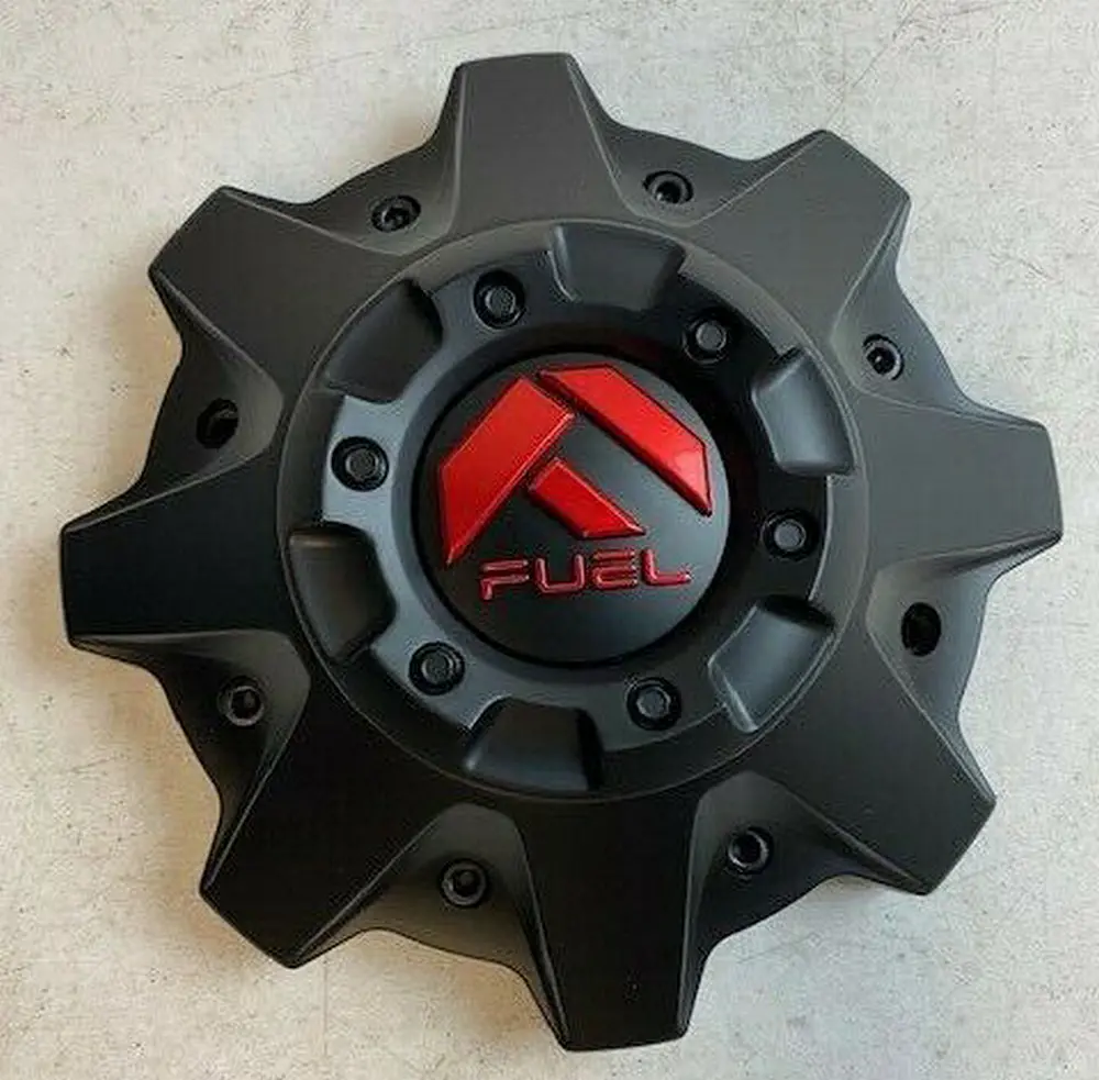 Fuel Bolt On Cap (Mblk/Red) - 5X5.0 1