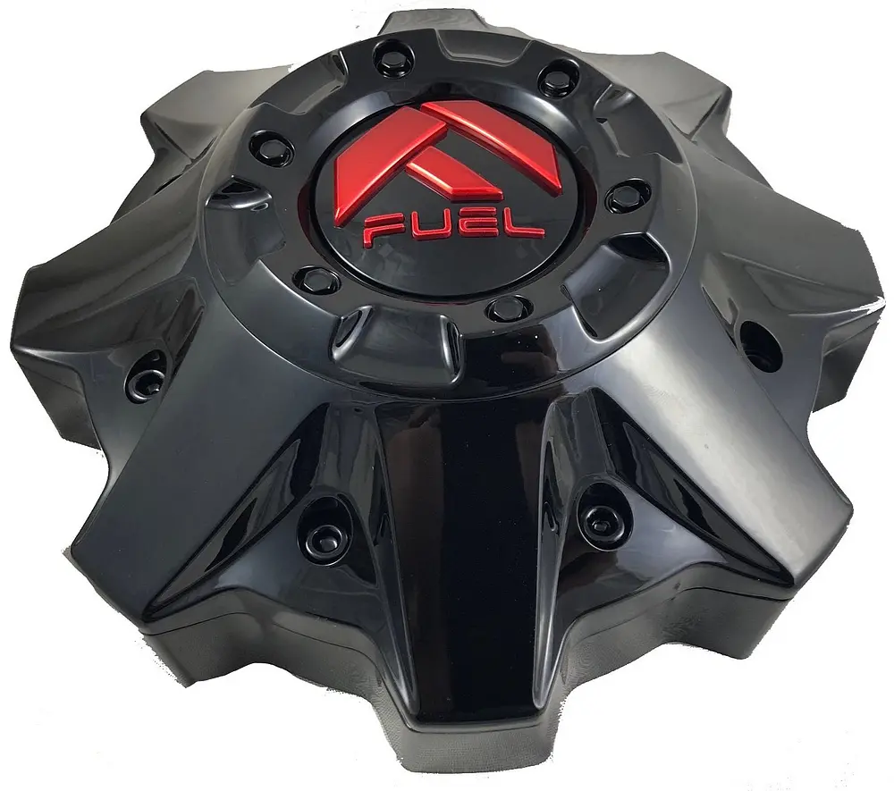 Fuel Gl-Blk/Red (Flat) 8L 2.4"-Red Bolts 1