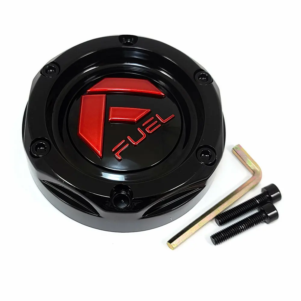 Fuel Utv Bolt On Cap-Gl-Blk Red Tint 1