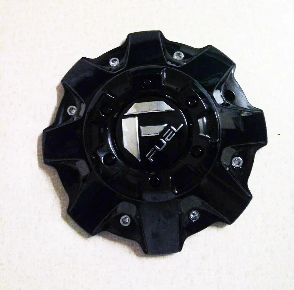 Fuel Dually 10X225 Rear Cap-Gloss Blk 1