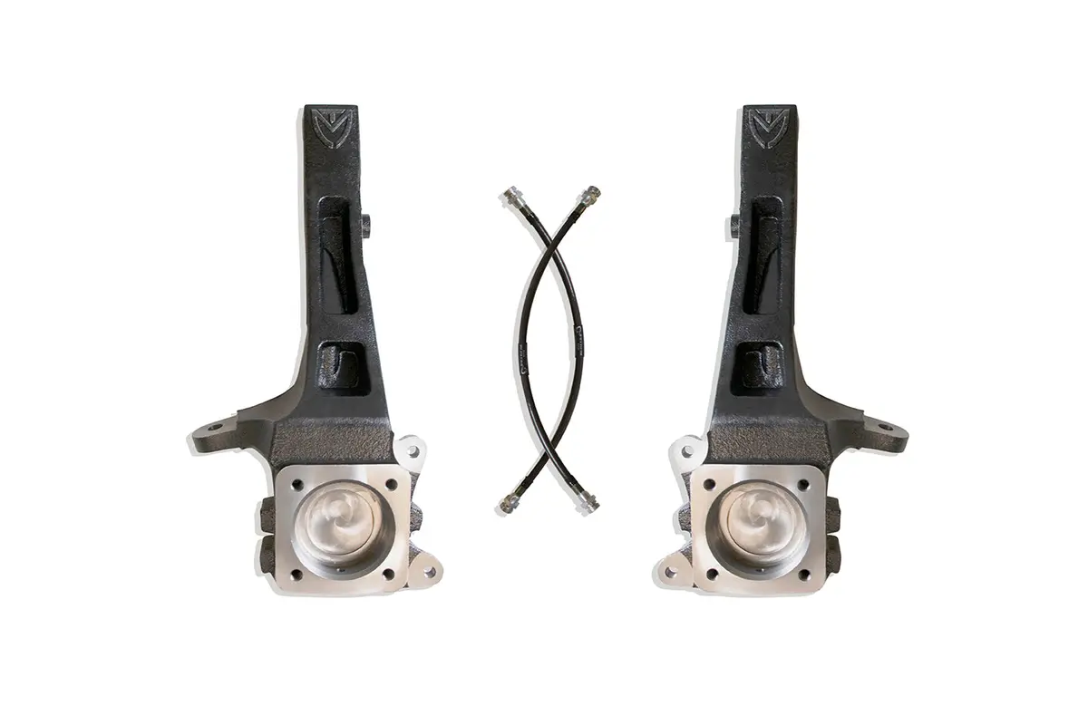 4" Lift Spindles W/ Brake Lines 1