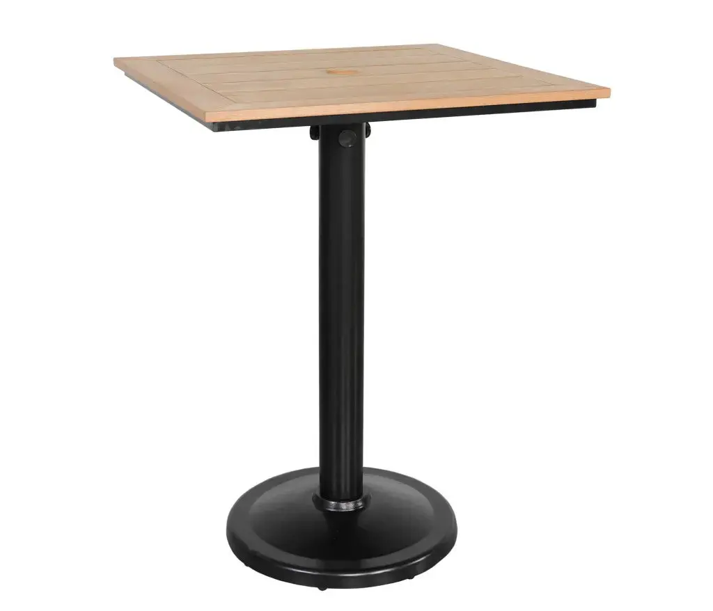 Skye 32" Square Pedestal Bar Table 1