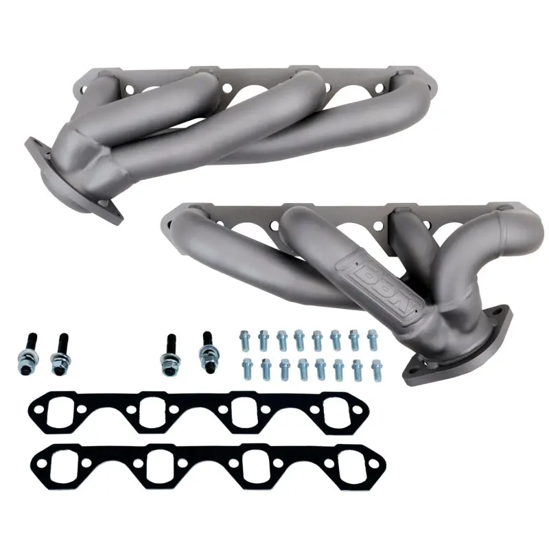 Bbk 87-95 Ford F150 Truck 5.0 302 Shorty Unequal Length Exhaust Headers - 1-5/8 Titanium Ceramic 1