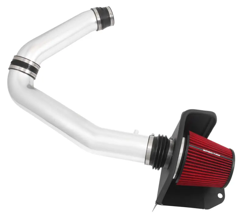 Spectre 11-15 Jeep Grand Cherokee V6-3.6L F/I Air Intake Kit - Polished W/Red Filter 1