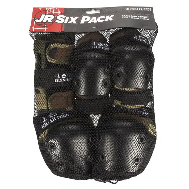 187 Killer Pads 6 Pack - Camo - Junior 1