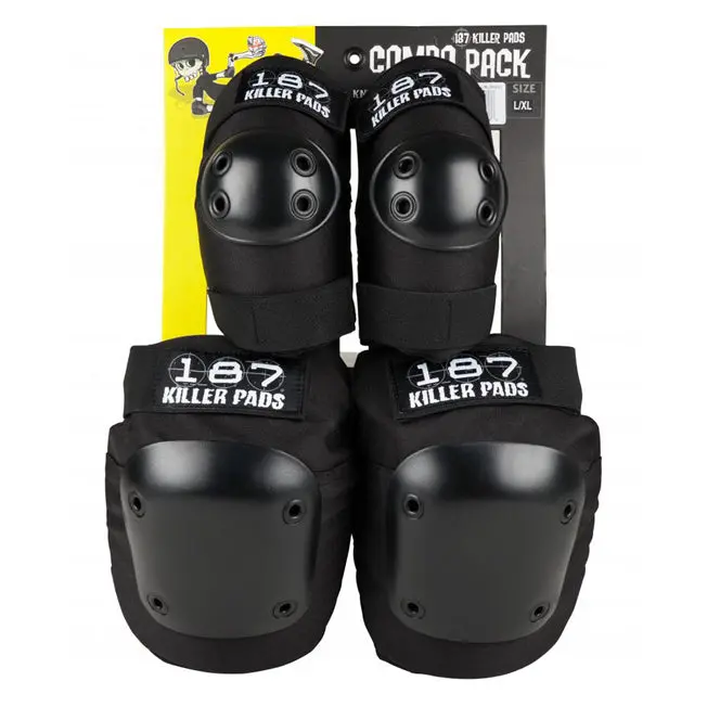 187 Killer Pads Combo Knee & Elbow Pads - Black 1