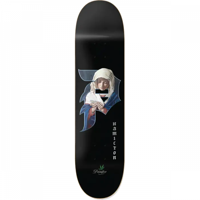 Primitive Hamilton Roller 8.0" Black Skateboard Deck 1