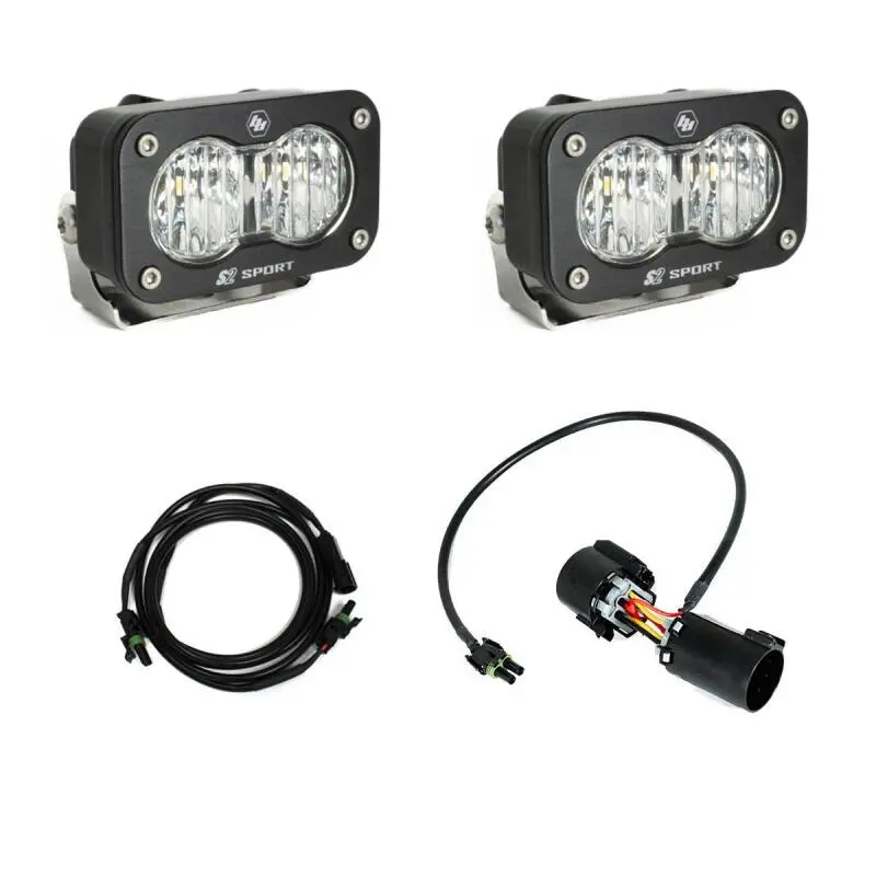 Baja Designs 23-24 Ford F250/F350 Super Duty S2 Sport Dual Reverse Light Kit W/Trailer Hitch Harness 1