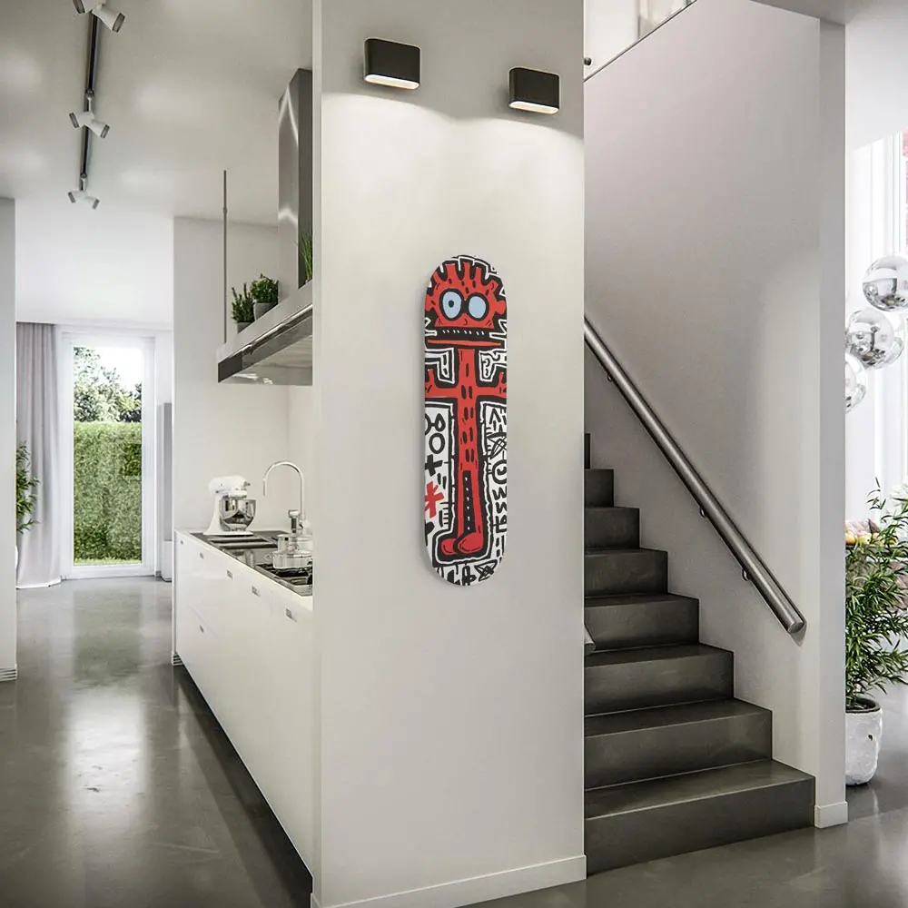 Funny King Wall Art Or 8.25" Skateboard 1