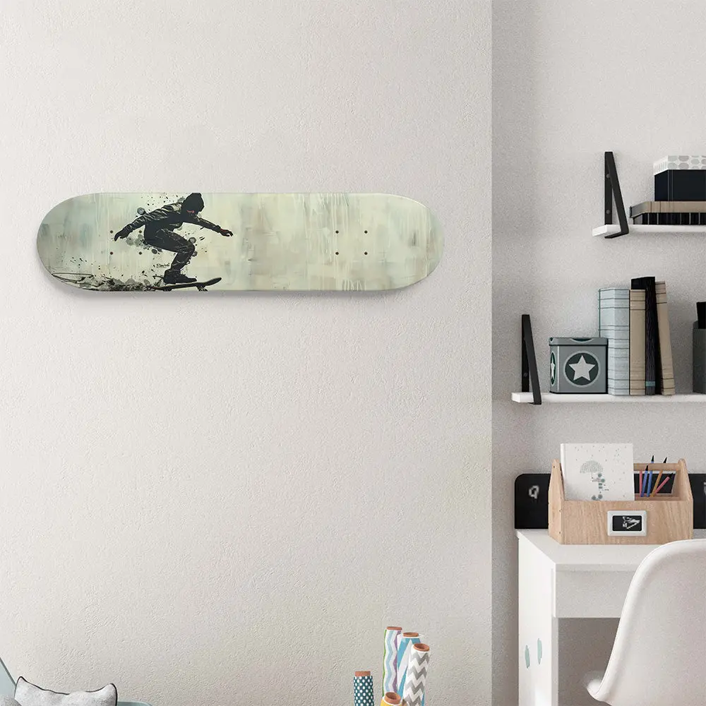 Banksy Inspired Skater Speed- 8.25" Skateboard Or Wall Art 1