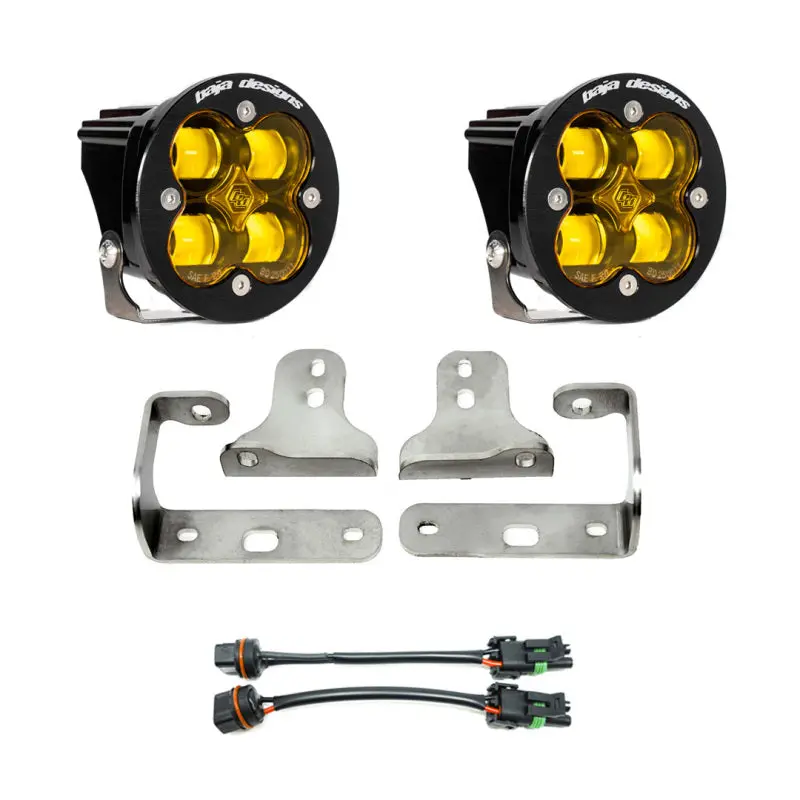 Baja Designs 2018+ Wrangler Jl Rubicon Sport Fog Light Pocket Kit - Amber 1
