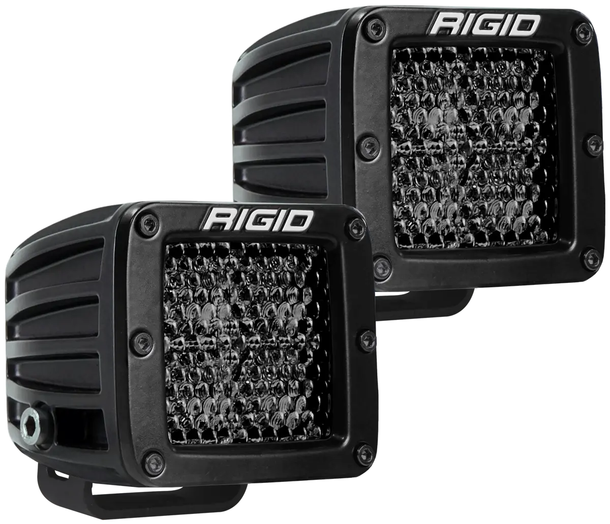 Spot Diffused Midnight Surface Mount Pair D-Series Pro Rigid Industries 1