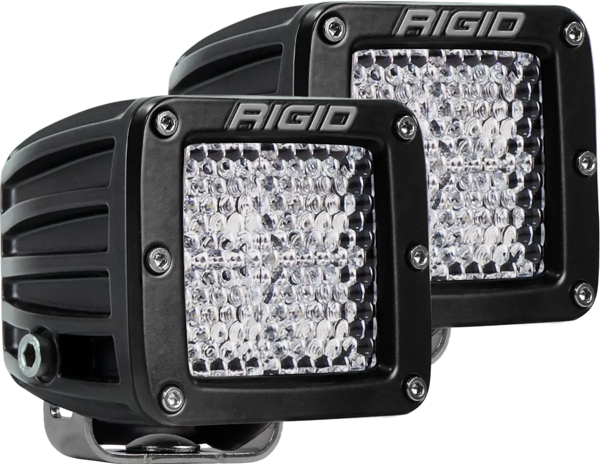 Diffused Surface Mount Black Pair D-Series Pro Rigid Industries 1