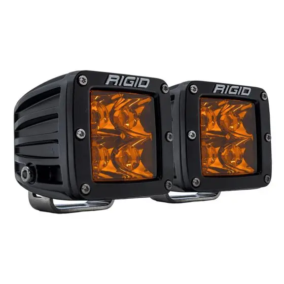 D-Series Spot With Amber Pro Lens Pair Rigid Industries 1