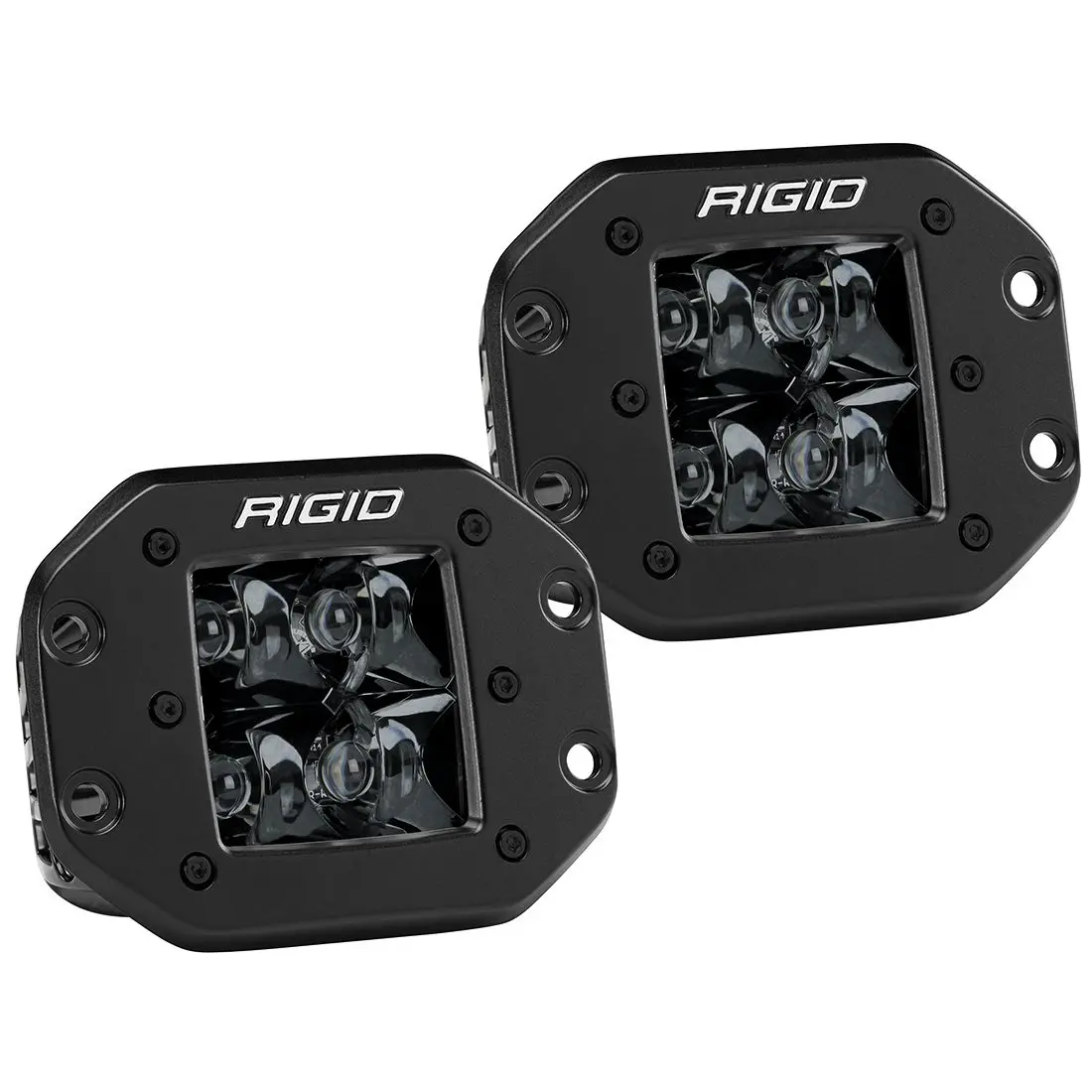 Spot Flush Mount Midnight Pair D-Series Pro Rigid Industries 1