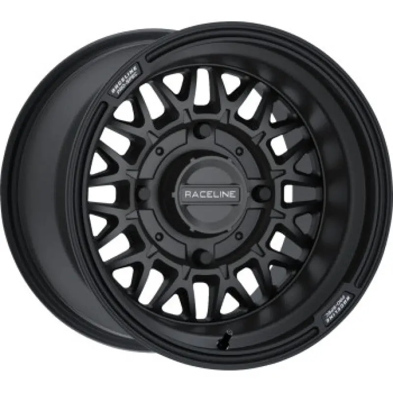 Raceline A13b Omega 17X7in/6X139.7 Bp / 60Mm Offset /78Mm Bore - Satin Black Wheel 1
