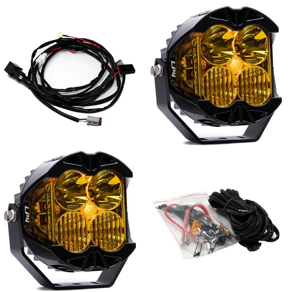 Lp4 Pro Led Driving/Combo Amber Lens Pair Baja Designs 1