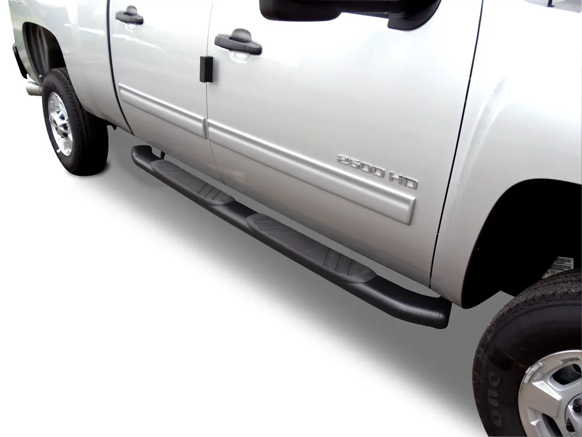 5" Oe Xtreme Composite Side Steps With Mounting Brackets Kit - Black 1