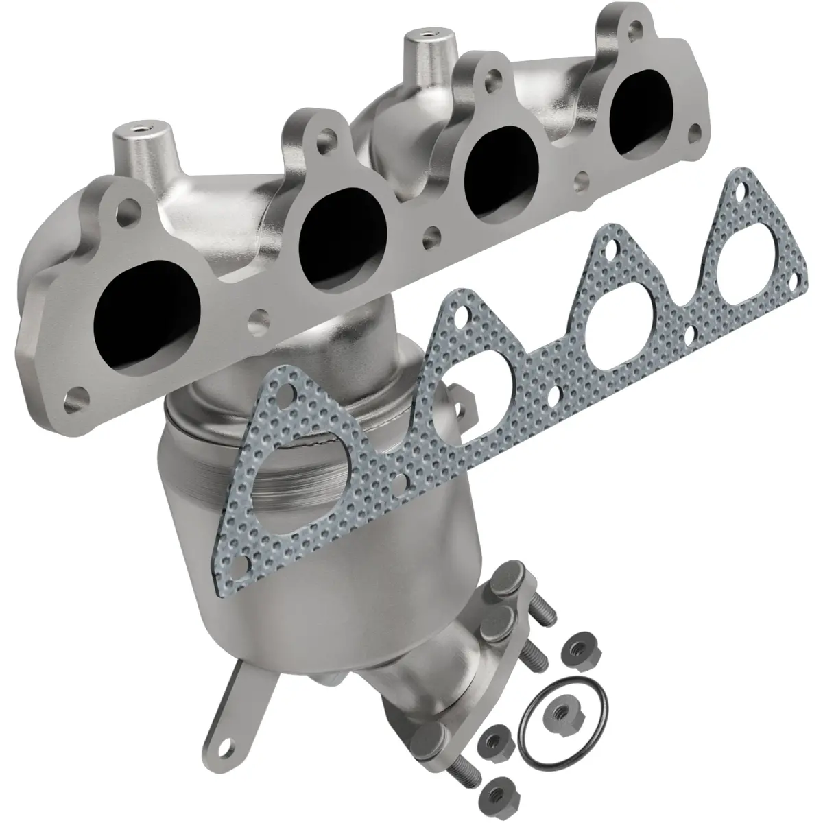 Catalytic Converter With Integrated Exhaust Manifold 1