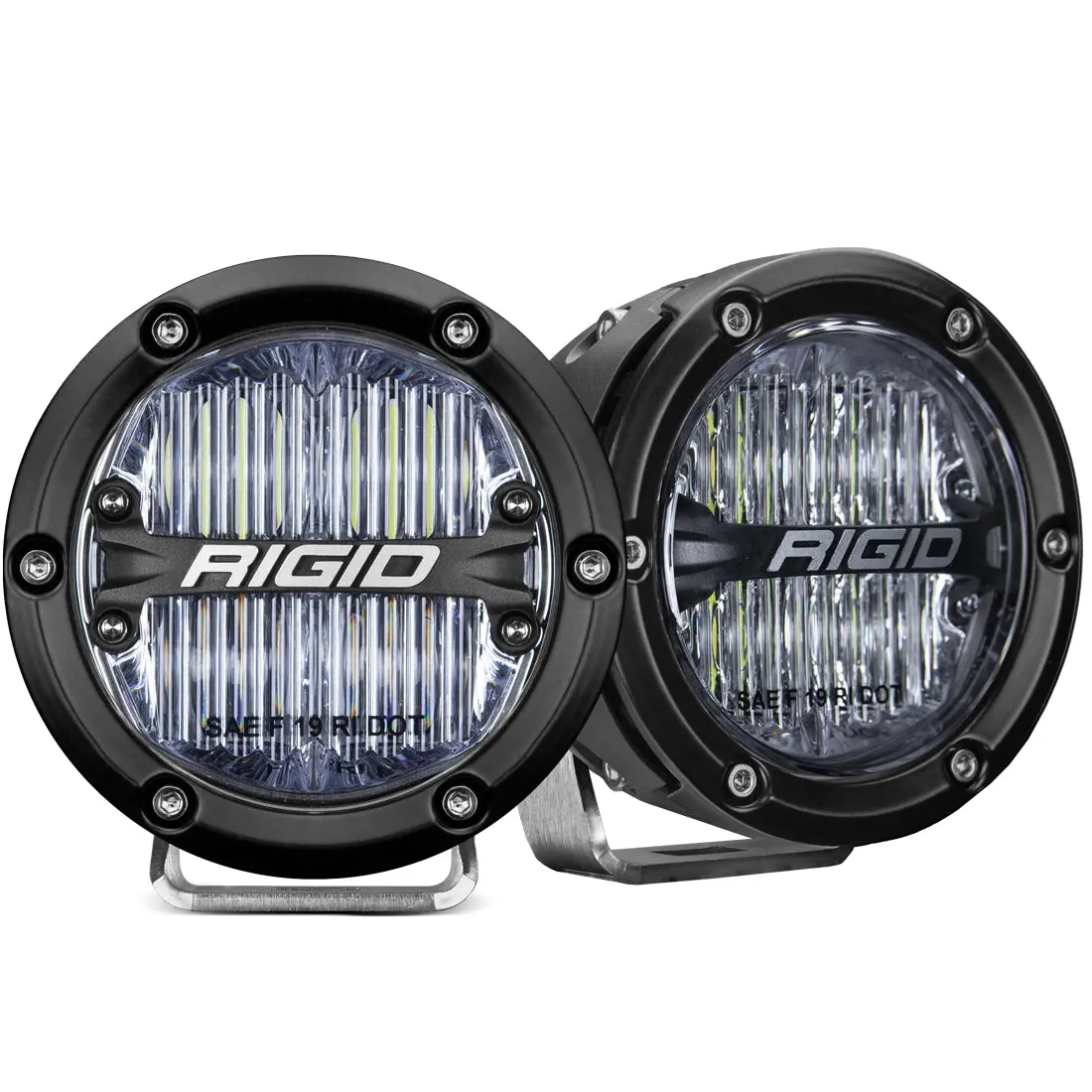 360-Series Pro Sae Fog White Pair Rigid Industries 1