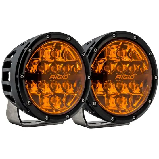 360-Series 6 Inch Spot With Amber Pro Lens Pair Rigid Industries 1