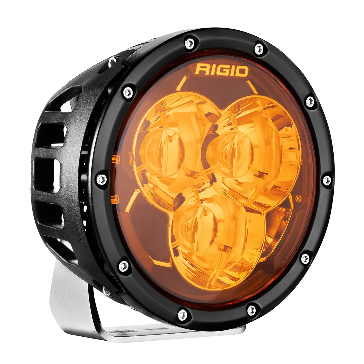 6 Inch 360-Series Laser Amber Pro With Precision Spot Optics And Amber Backlight Rigid Industries 1