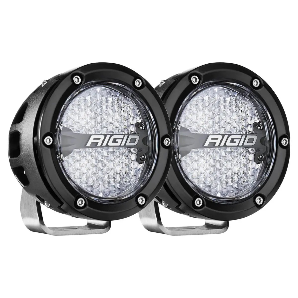 360-Series 4 Inch Off-Road Lamp Drive Beam Rgbw Backlight Set Of 2 Rigid Industries 1