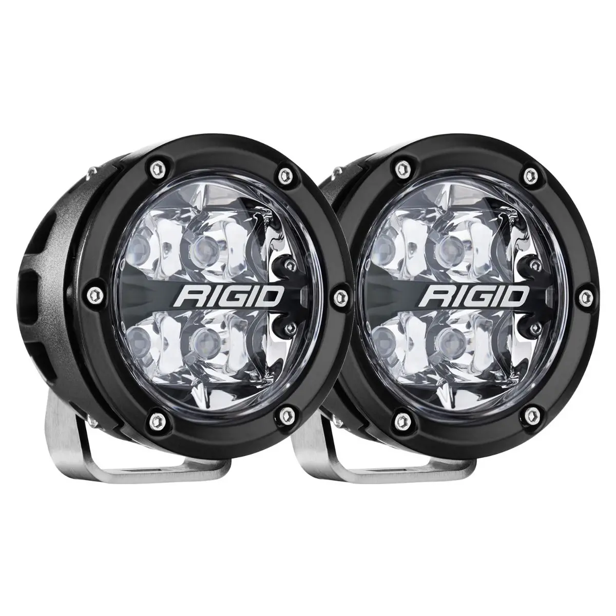 360-Series 4 Inch Off-Road Lamp Spot Beam Rgbw Backlight Set Of 2 Rigid Industries 1