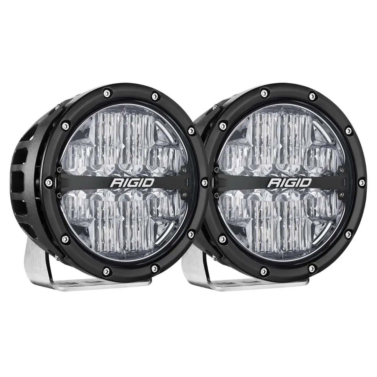 360-Series 6 Inch Off-Road Lamp Drive Beam Rgbw Backlight Set Of 2 Rigid Industries 1