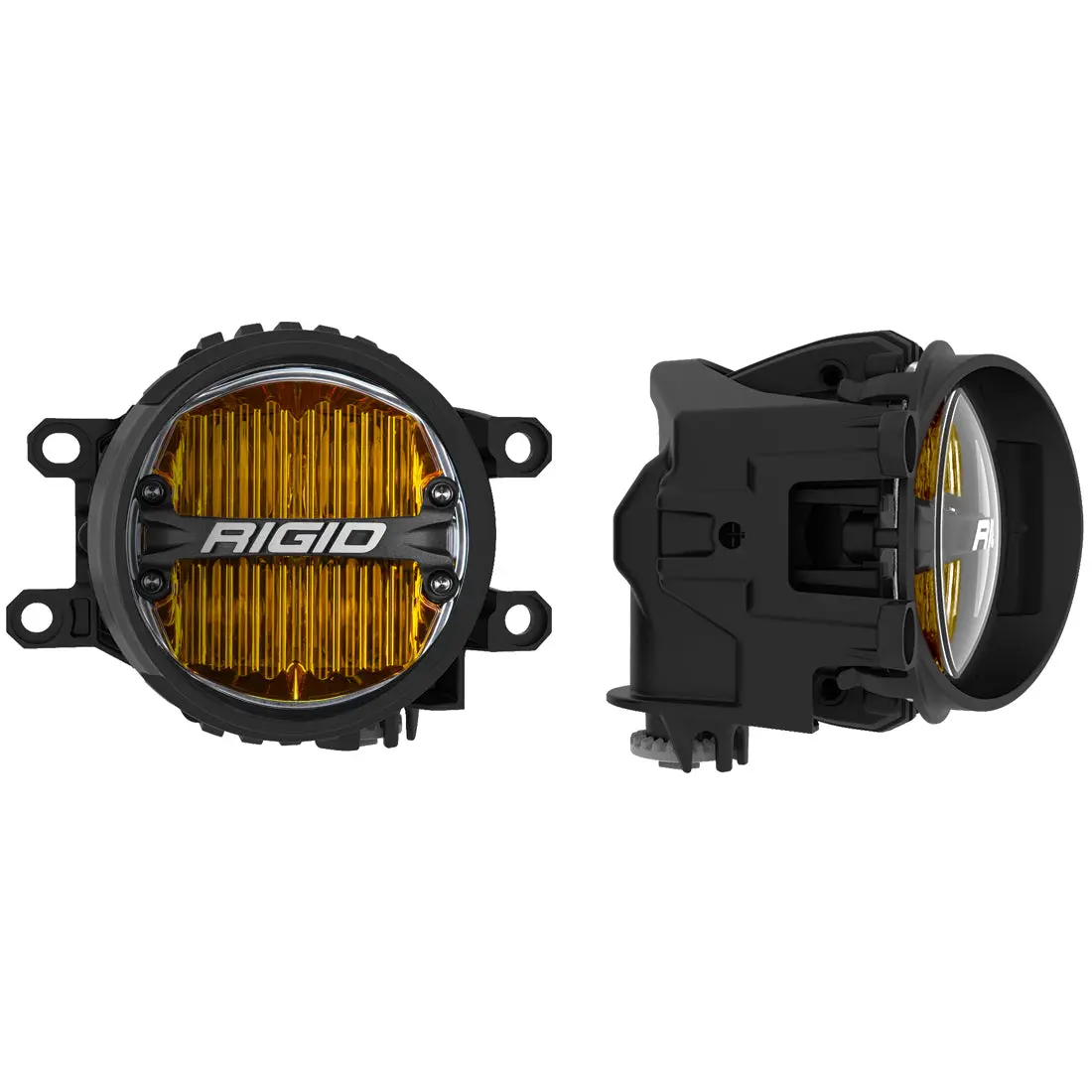 Toyota Fog Mount Kit For 10-20 Tundra/4Runner 16-20 Tacoma With 1 Set 360-Series 4.0 Inch Sae Yellow Lights Rigid Industries 1