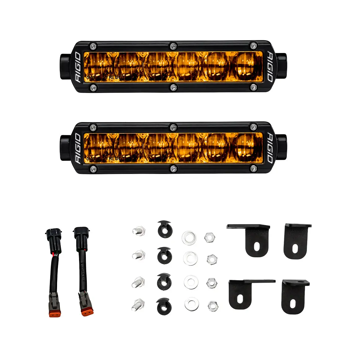 2022+ Toyota Tundra 6 Inch Sr-Series Selective Yellow Fog Light Kit Rigid Industries 1
