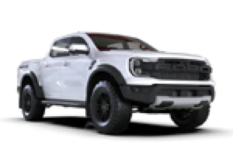 Rally Armor 23-25 Ford Ranger Raptor Black Ur Mud Flap Metallic Black Logo 1