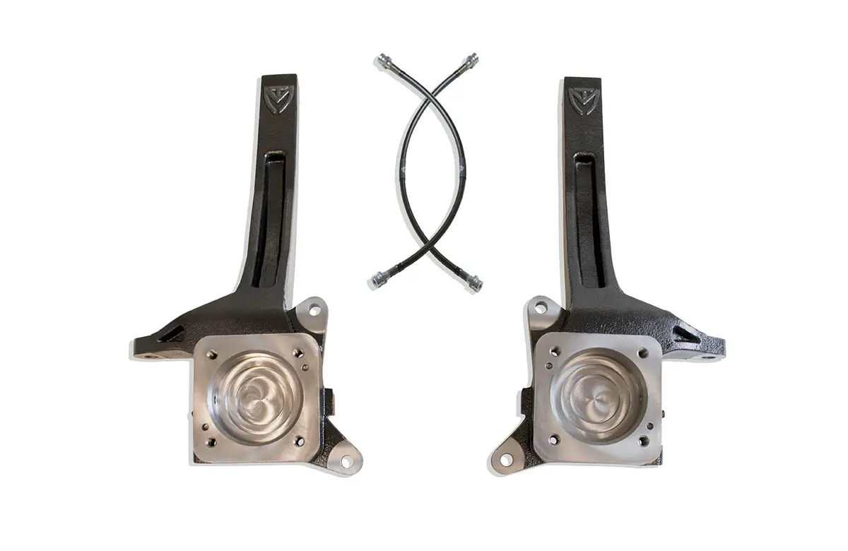 3.5" Lift Spindles W/ Brake Lines 1