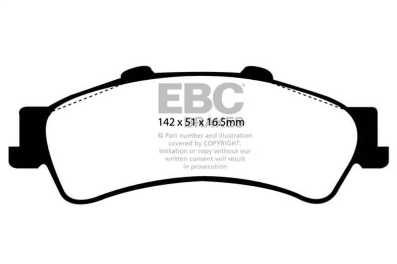 Ebc 03-05 Chevrolet Astro Van 2Wd Greenstuff Rear Brake Pads 1