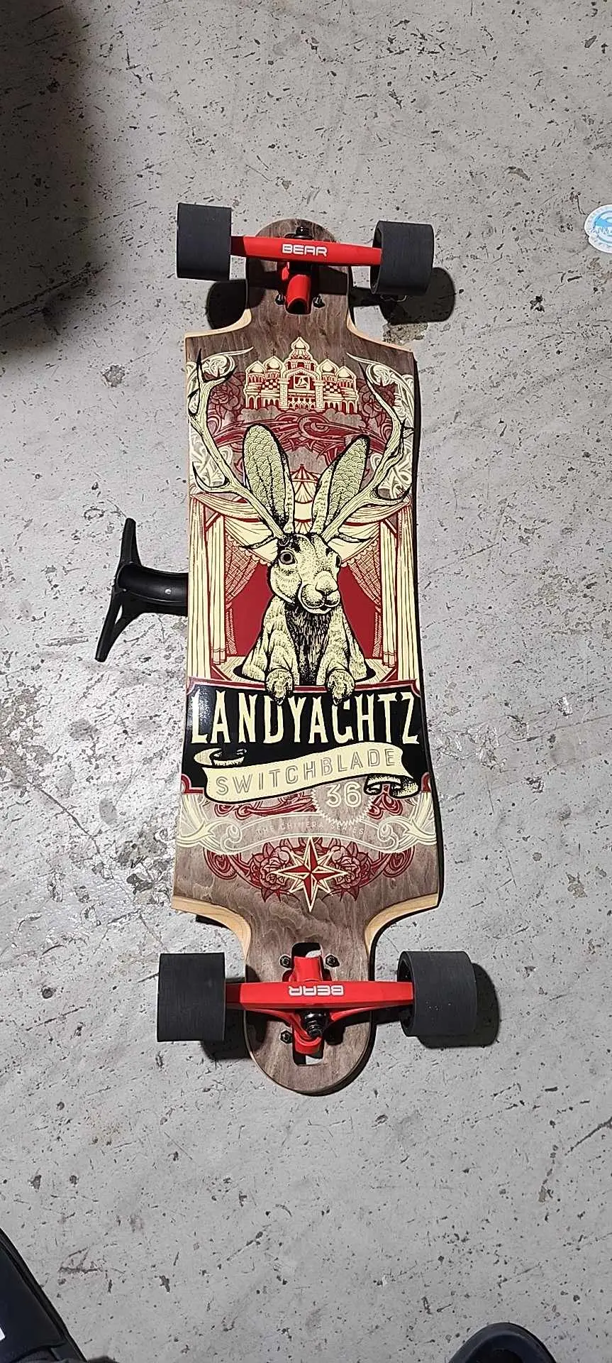 Landyachtz Switchblade 36" Jackalope Longboard - Limited Edition 1