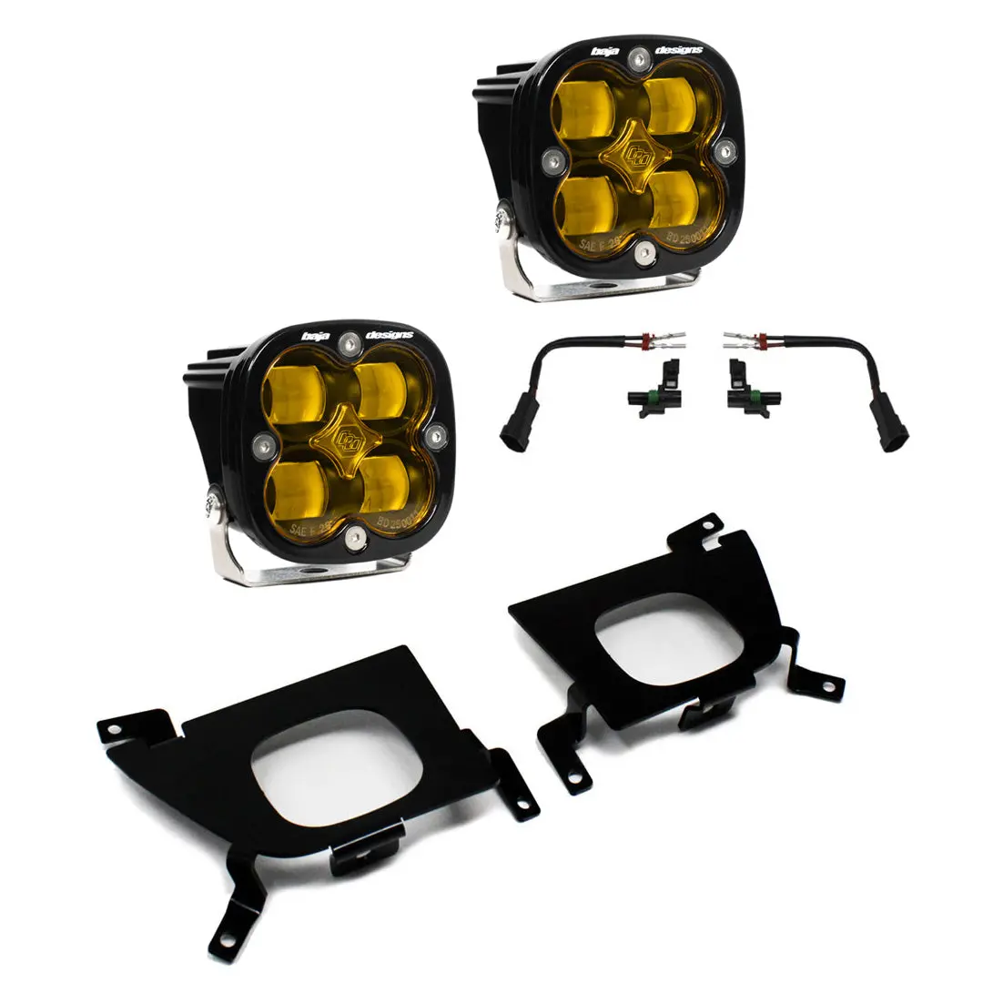 Silverado Fog Pocket For 19-Up Silverado 1500/2500/2500 Hd Fpk Sae Amber Baja Designs 1