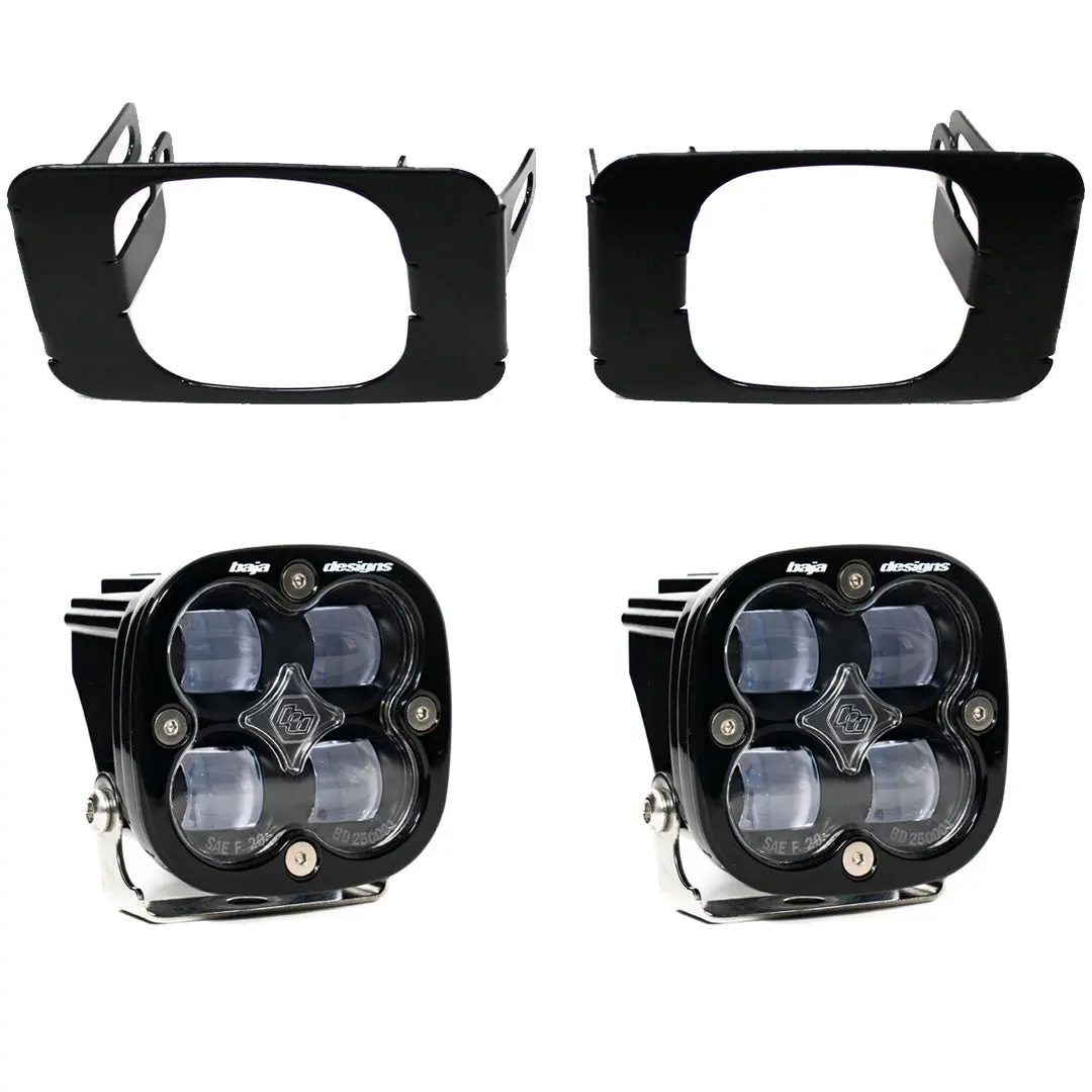 Super Duty Fog Lights Sae Fog Pocket Kit 17-18 Super Duty 15-18 F-150 Baja Designs 1