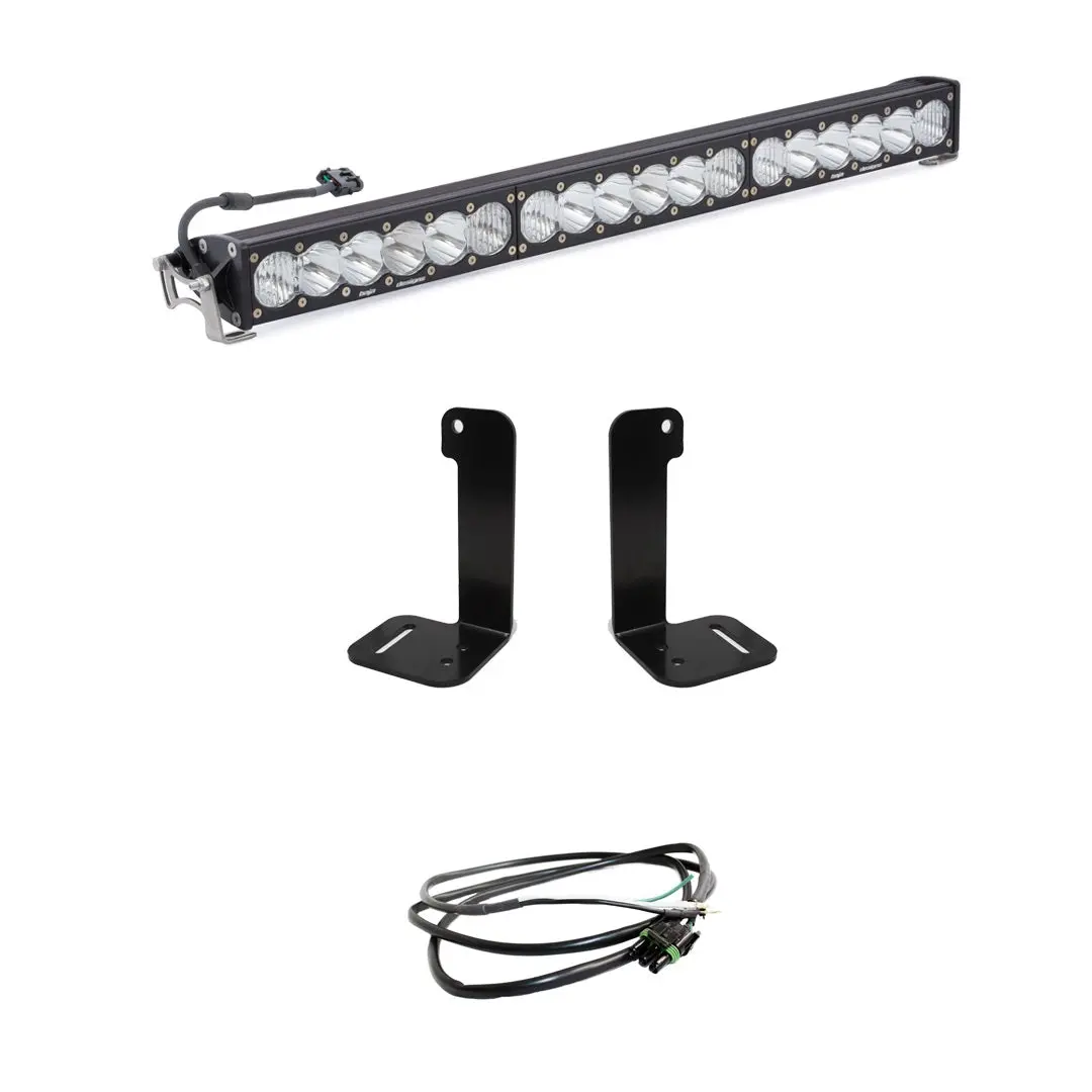 Jeep Jl/Jt 30 Inch Onx6+ Light Bar Kit W/Upfitter Baja Designs 1
