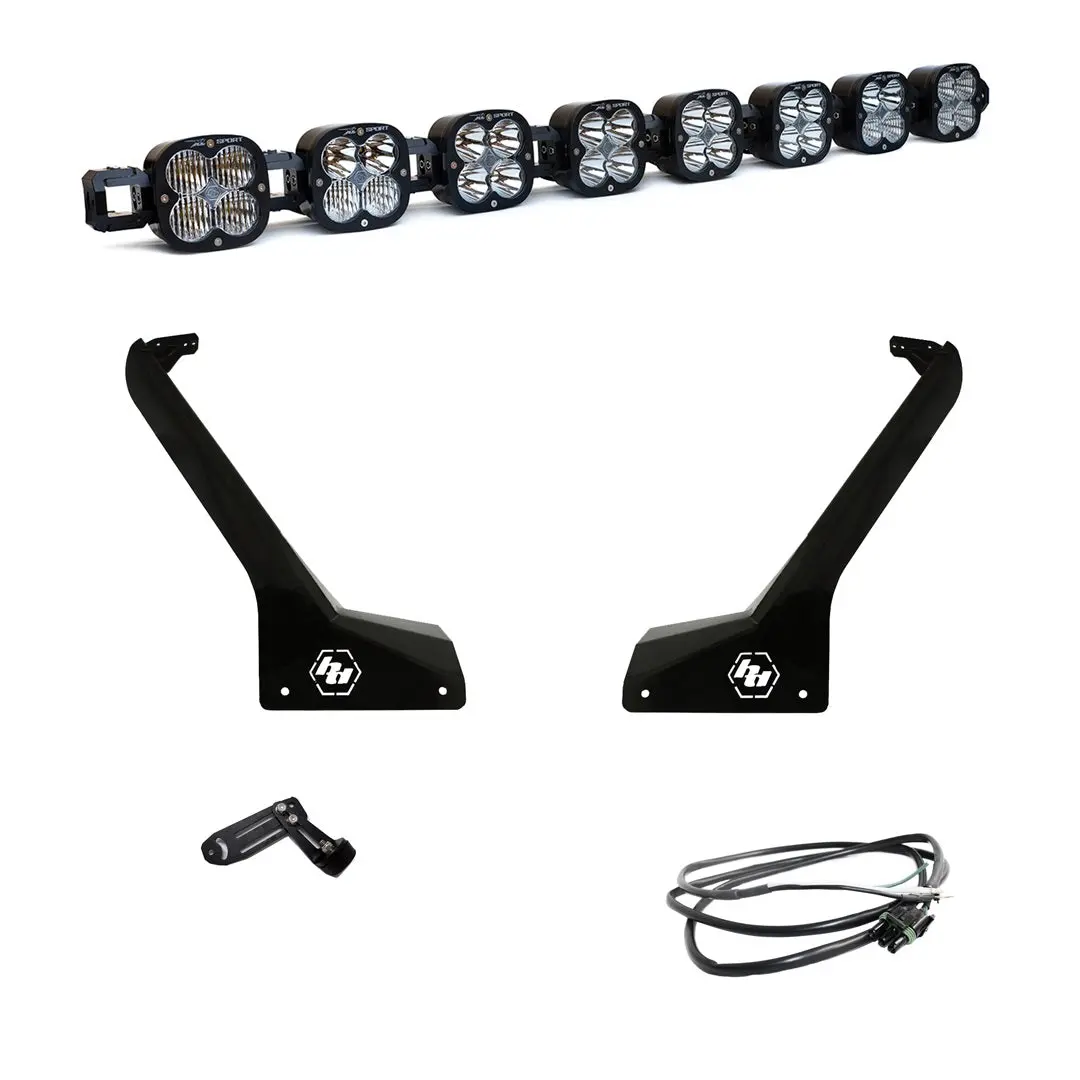 Jeep Jl/Jt Roof Bar Led Light Kit 8 Xl Linkable W/Upfitter Baja Designs 1