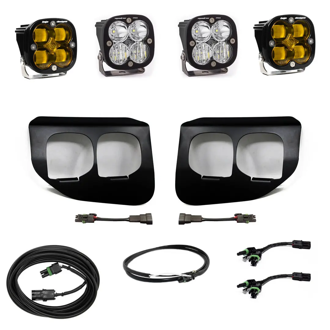 Ford Super Duty (20-22) Fog Lights Fpk Amber Sae/Pro Dc Baja Designs W/Upfitter Baja Designs 1