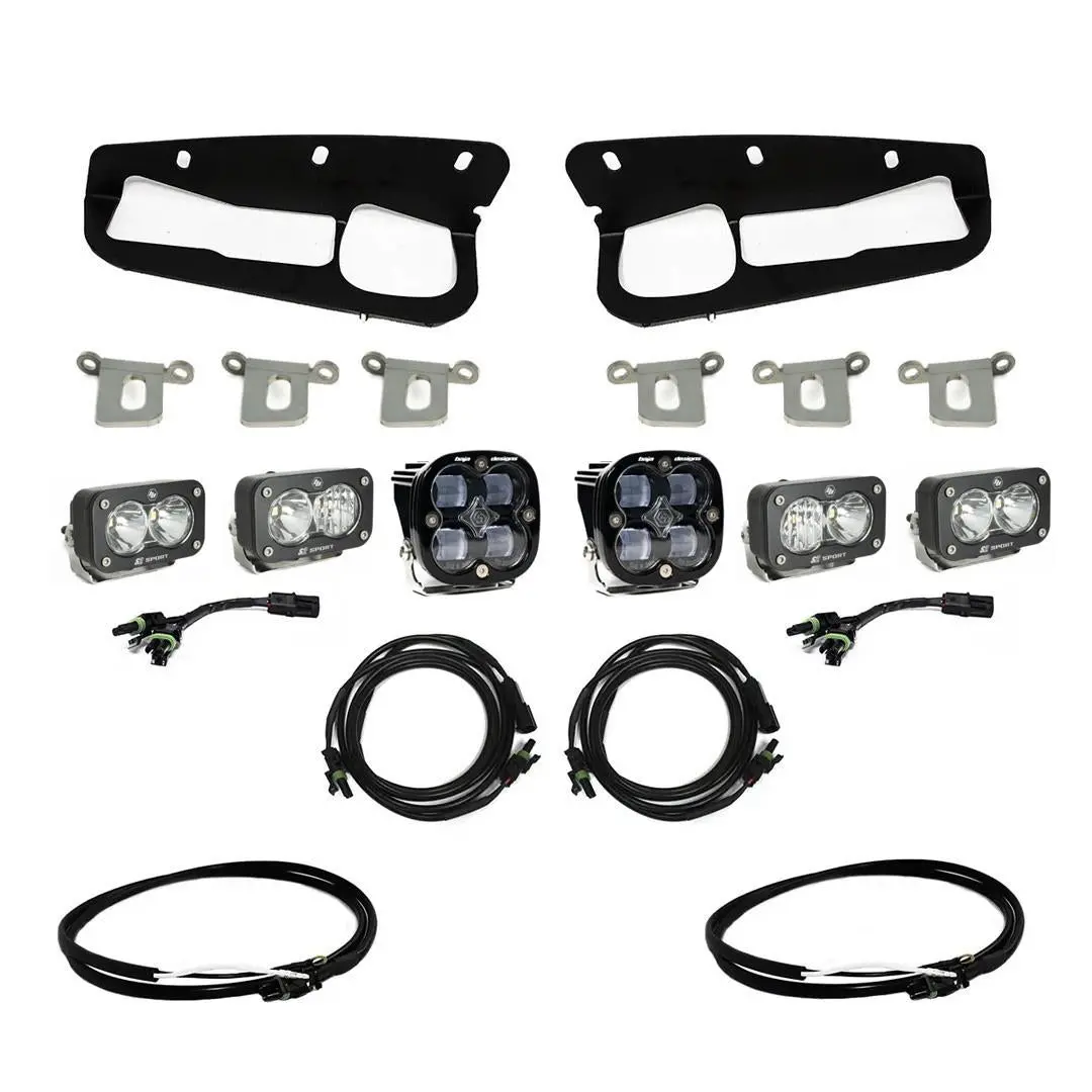 Bronco Clear Sae Fog Pocket Kit 21-Up Ford Bronco W/Upfitter Baja Designs 1