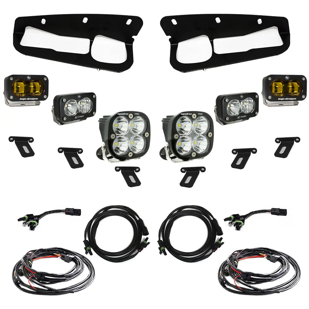 Ford Bronco (21-Present) S2 Sae Amber Fpk Pro For Oem Steel Bumper Baja Designs 1
